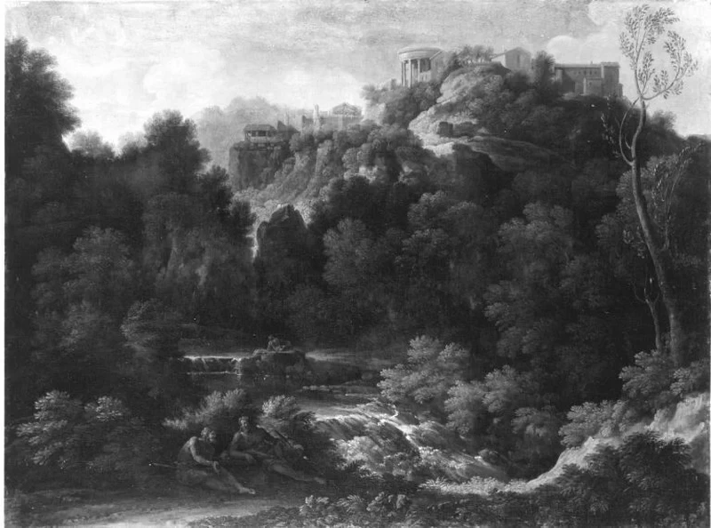 Paesaggio con veduta di Tivoli - Bavarian State Painting Collections